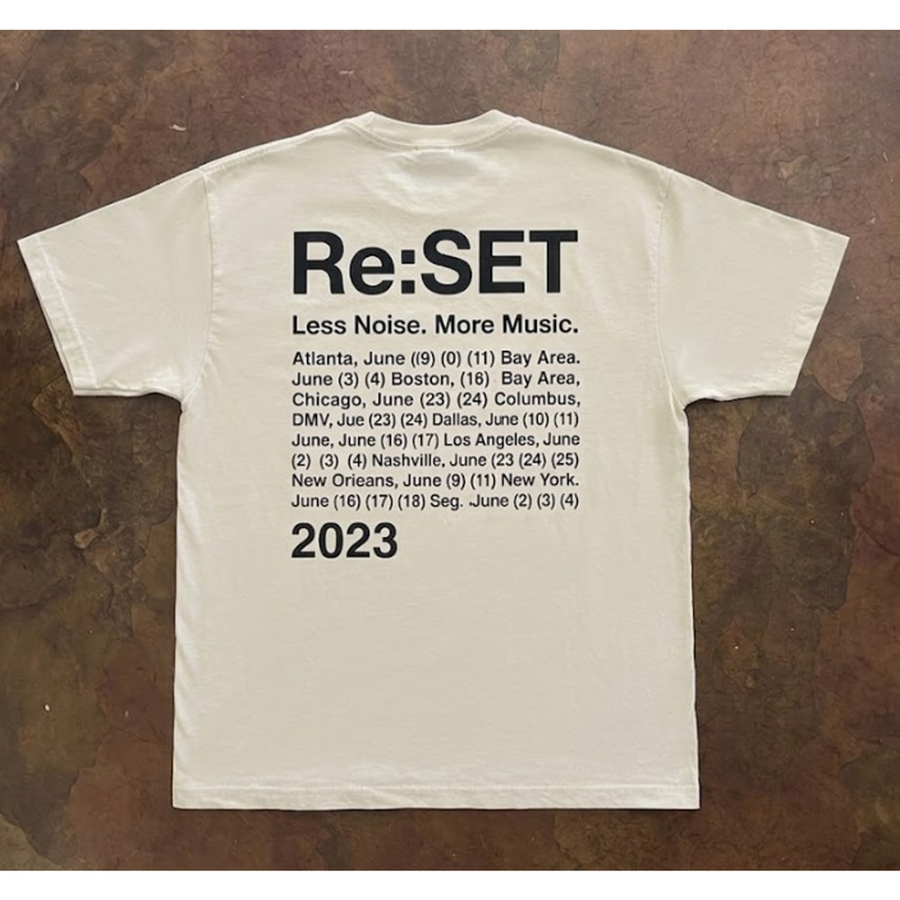 NEW Re:SET 2023 Concert Tour Shirt - L - boygenius Steve Lacy LCD Soundsystem